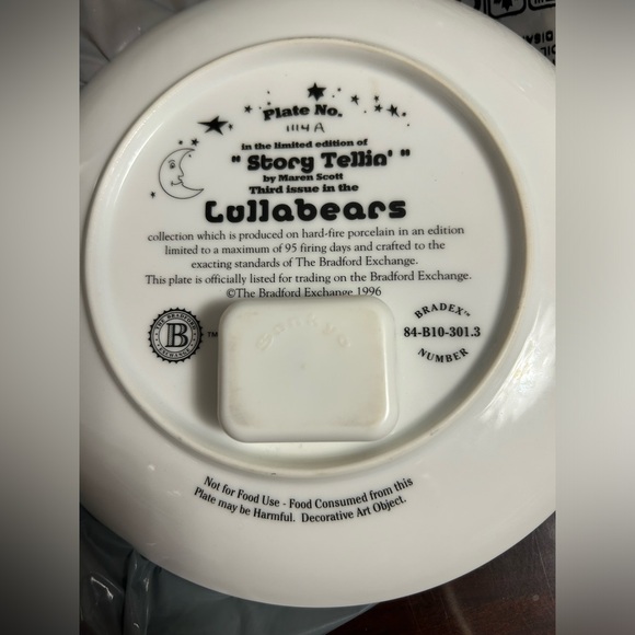 Lullabears Musical Plate by the Bradford Exchange - Picture 2 of 3